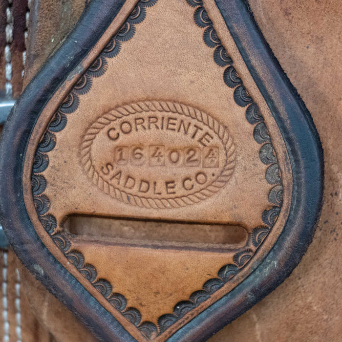 14.5" USED CORRIENTE TEAM ROPING SADDLE