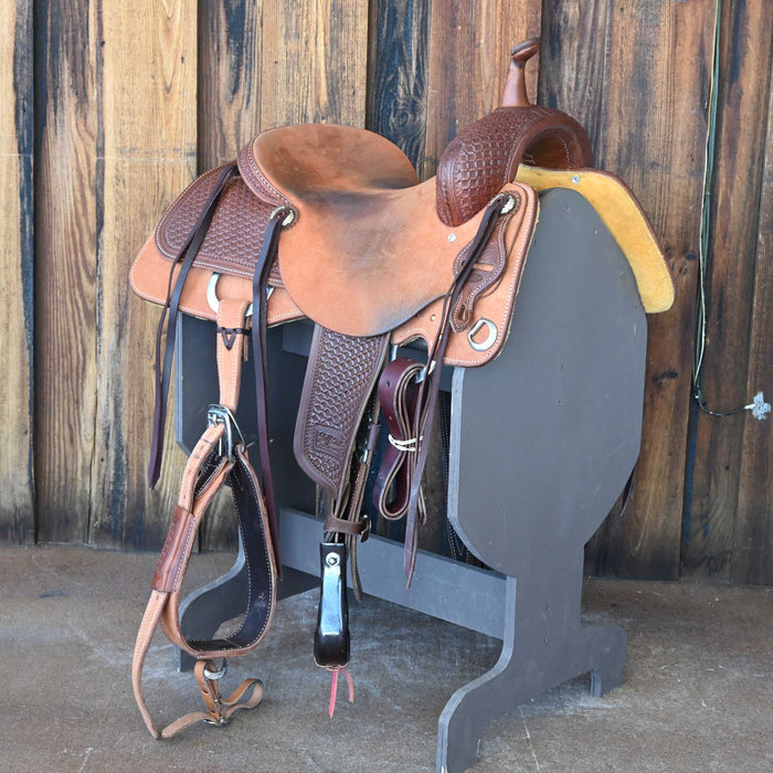 15.5" USED JEFF SMITH CUTTING SADDLE