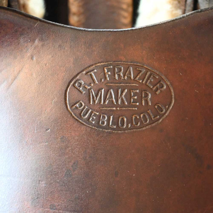R.T. Frazier 1900's Vintage Saddle Collectibles R.T. Frazier
