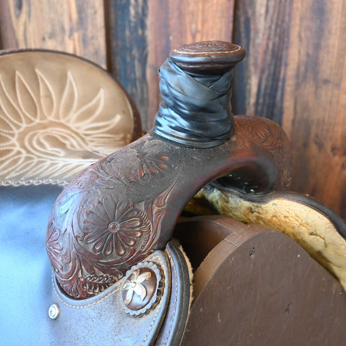 14" USED MARTIN TEAM ROPING SADDLE