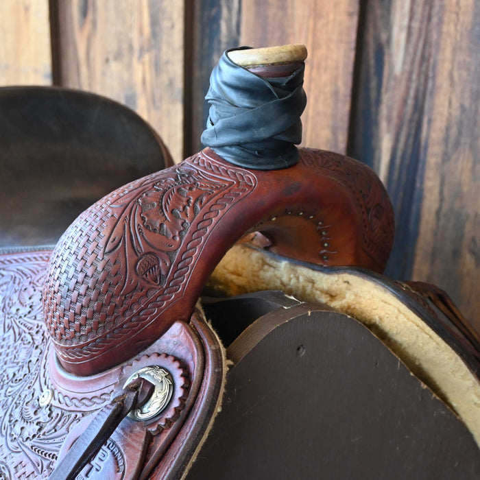 15.5" USED PAUL TURNER RANCH CUTTER SADDLE