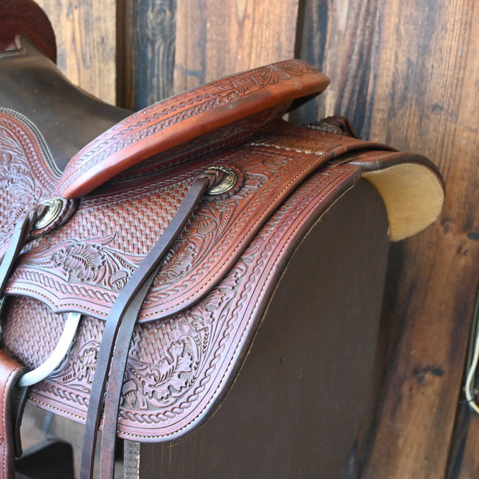 15.5" USED PAUL TURNER RANCH CUTTER SADDLE