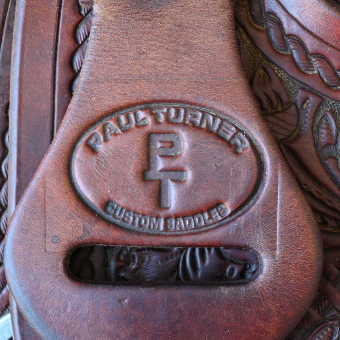 15.5" USED PAUL TURNER RANCH CUTTER SADDLE
