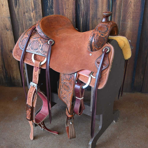 16.5" JEFF SMITH COW HORSE SADDLE Saddles - New Jeff Smith