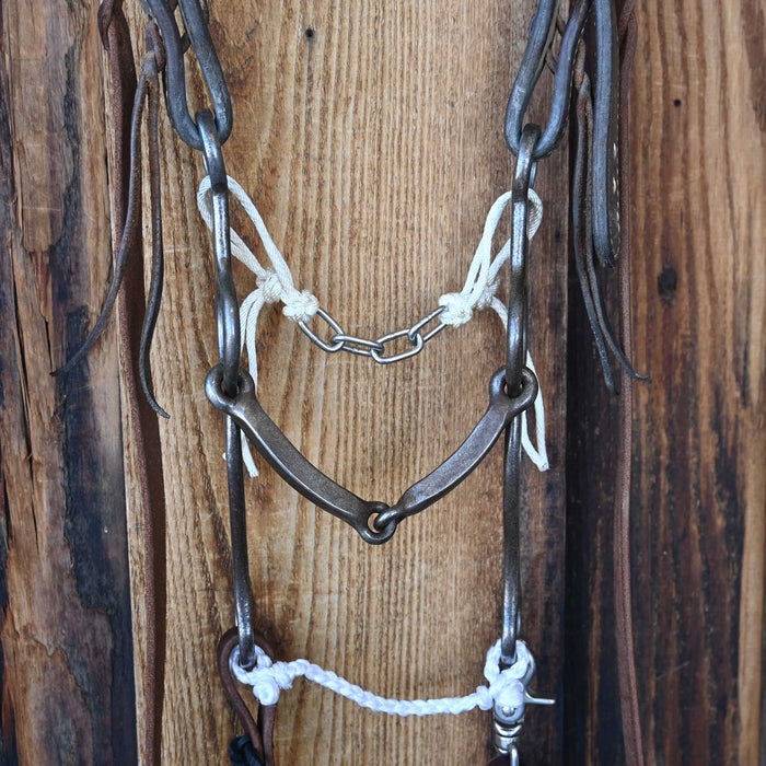 Josh Ownbey Square Snaffle Gag Bridle Rig w/Split Ear Headstall Tack - Rigs Josh Ownbey