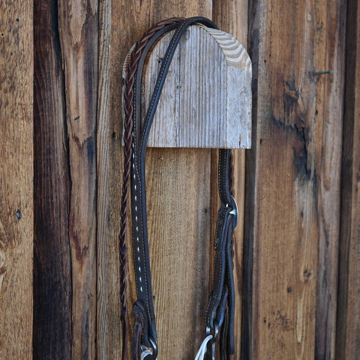 Josh Ownbey Square Snaffle Gag Bridle Rig w/Split Ear Headstall Tack - Rigs Josh Ownbey