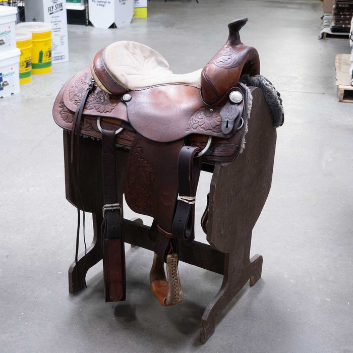 15" USED HEREFORD TRAIL SADDLE