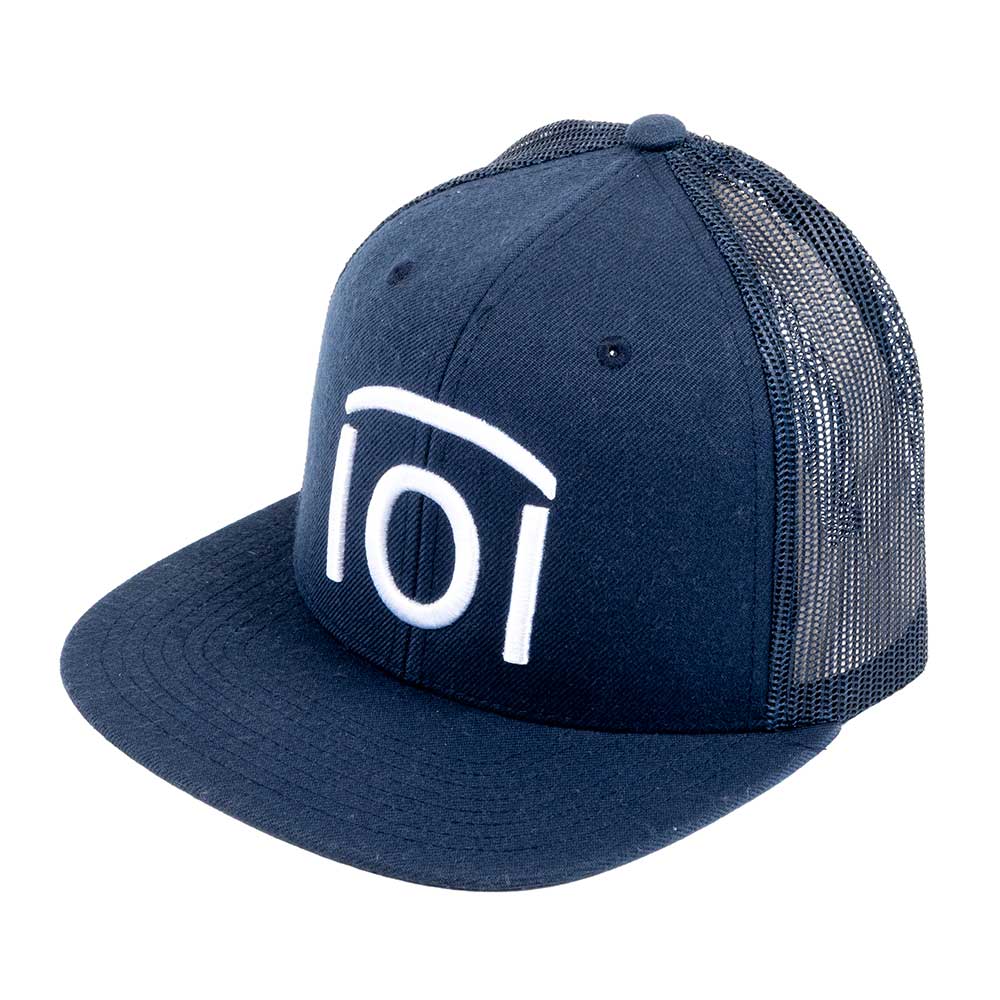 101 Ranch Items 101 Ranch Logo Flatbill Cap - Solid Navy - Teskeys