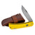 Moore Maker Yellow Locking Sodbuster with Scabbard - 4-1/2" Knives MOORE MAKER   