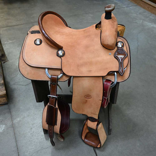 15" TESKEY'S TEAM ROPING SADDLE Saddles - New Teskey's Saddlery