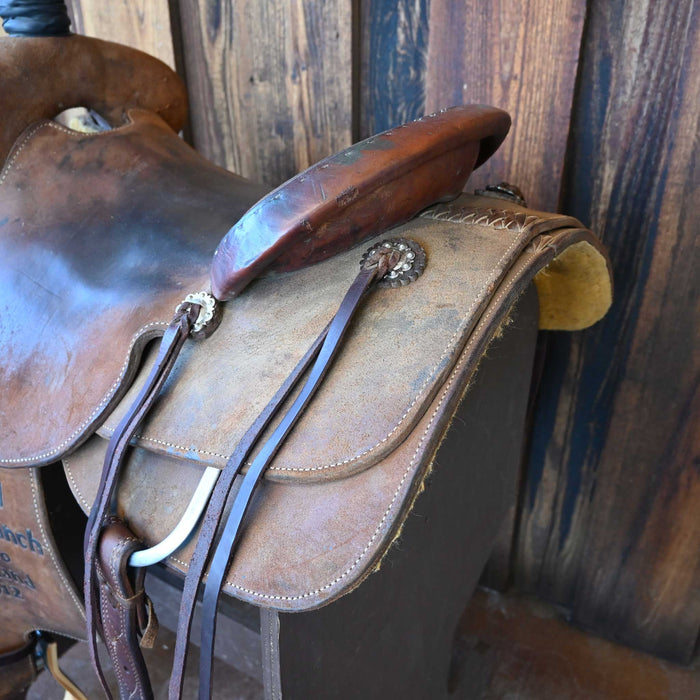 16" USED TEXAS RANCH OUTFITTERS RANCH SADDLE