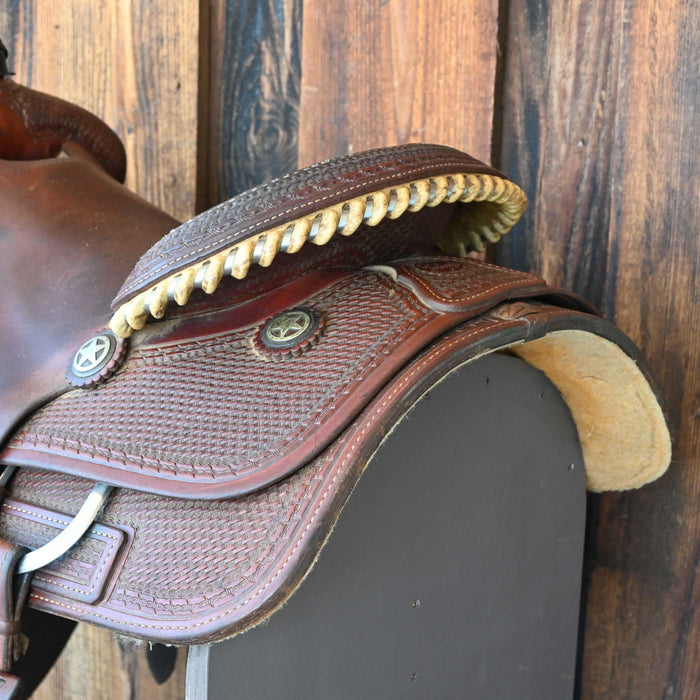15" USED TESKEY'S TEAM ROPING SADDLE