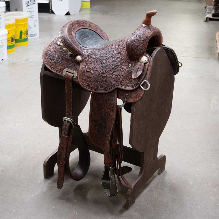 15" USED CACTUS CHARMAYNE JAMES BARREL SADDLE