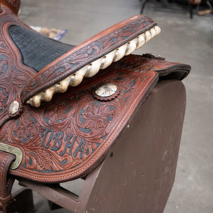 15" USED CACTUS CHARMAYNE JAMES BARREL SADDLE