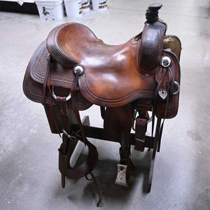 15.5" USED BRAZOS RANCH CUTTING SADDLE Saddles Brazos Saddlery   