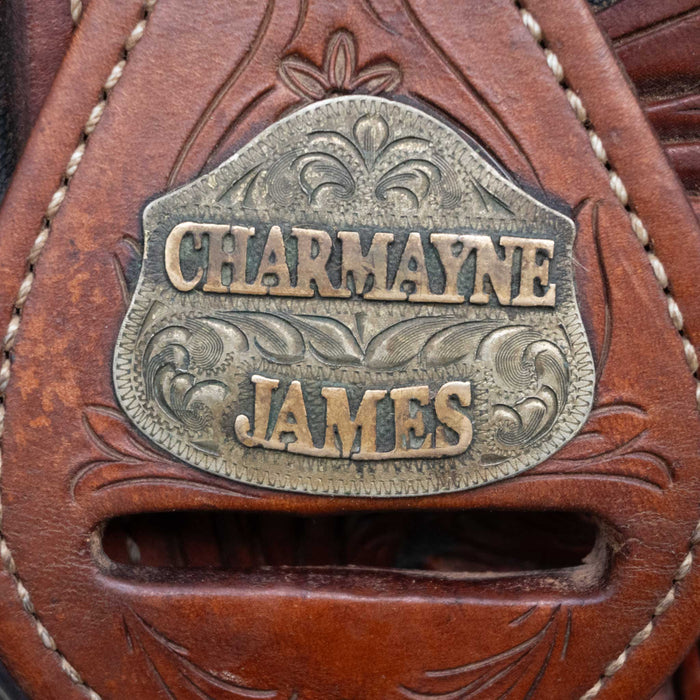 15" USED CACTUS CHARMAYNE JAMES BARREL SADDLE