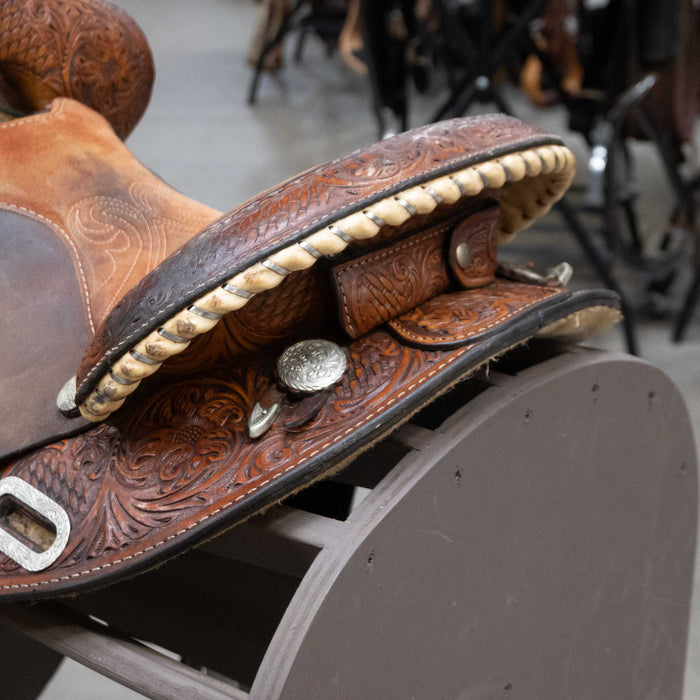 14" USED CIRCLE Y MARTHA JOSEY BARREL SADDLE
