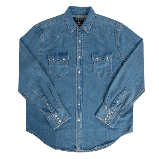 True Grit Roadhouse Ringspun Snap Shirt MEN - Clothing - Shirts - Long Sleeve TRUE GRIT