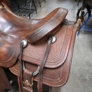 15.5" USED BRAZOS RANCH CUTTING SADDLE Saddles Brazos Saddlery   