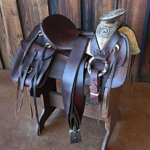 ANTIQUE SPANISH VAQUERO SADDLE _CA963 Collectibles Teskey's