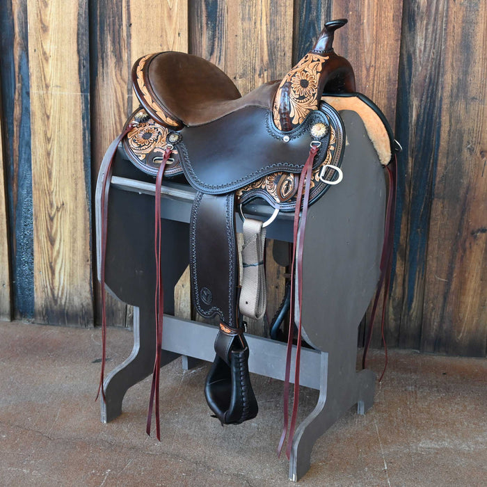 15" CIRCLE Y SUNFLOWER FLEX2 TRAIL SADDLE