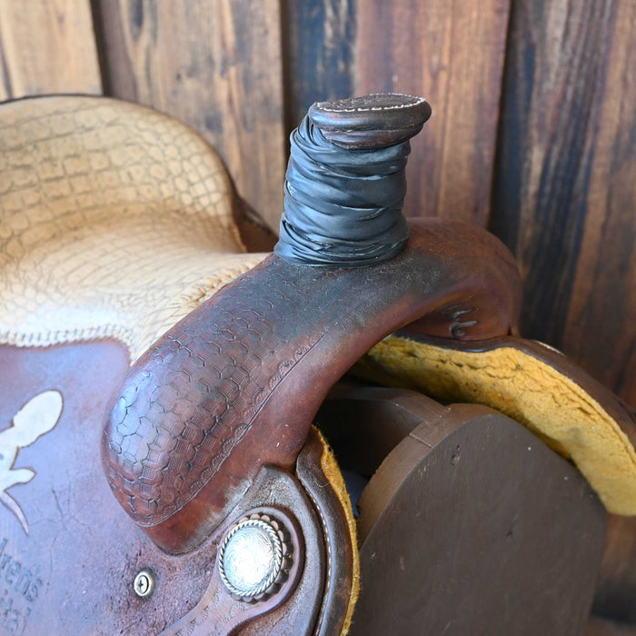 14.5" USED RUNNING P TEAM ROPING SADDLE