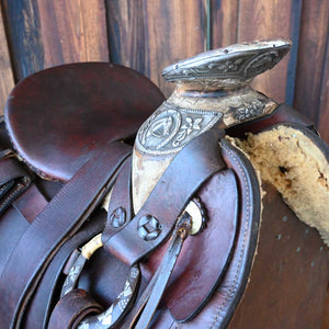 ANTIQUE SPANISH VAQUERO SADDLE _CA963 Collectibles Teskey's