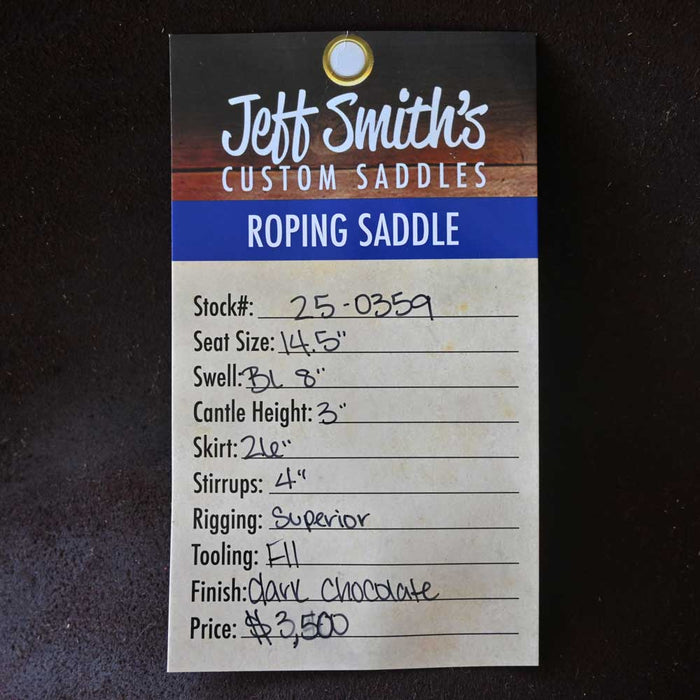 14.5" JEFF SMITH ROPING SADDLE Saddles - New Jeff Smith