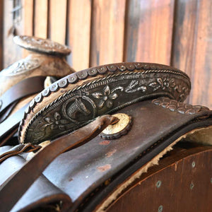 ANTIQUE SPANISH VAQUERO SADDLE _CA963 Collectibles Teskey's