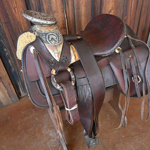 ANTIQUE SPANISH VAQUERO SADDLE _CA963 Collectibles Teskey's