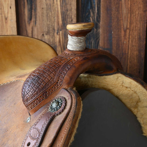 14" USED NRS CALF ROPING SADDLE Saddles - Used NRS