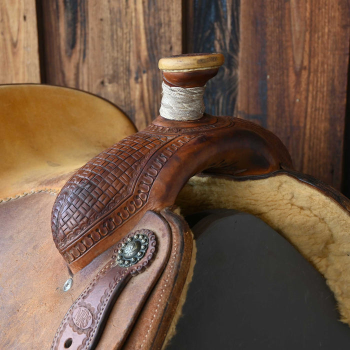 14" USED NRS CALF ROPING SADDLE Saddles - Used NRS