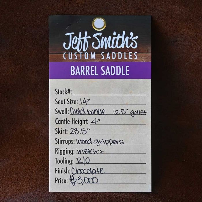 14" JEFF SMITH BARREL SADDLE Saddles - New Jeff Smith
