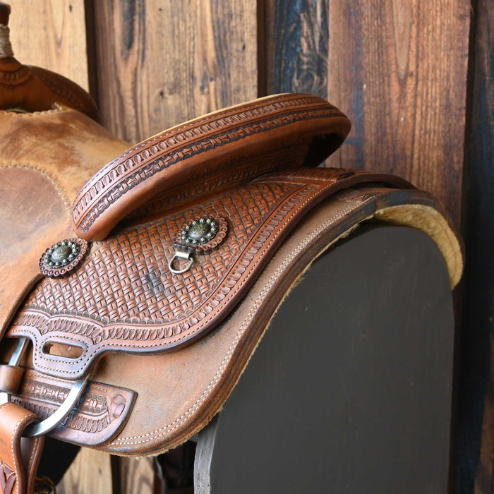 14" USED NRS CALF ROPING SADDLE Saddles - Used NRS