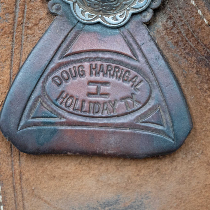 16.5" USED DOUG HARRIGAL RANCH CUTTER SADDLE Saddles - Used Doug Harrigal