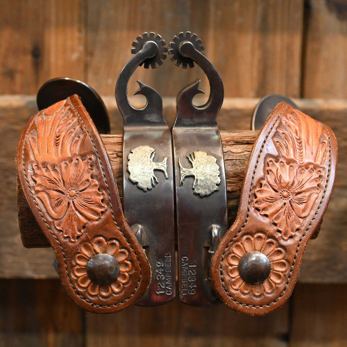 Campbell 14pt. Spurs w/Straps