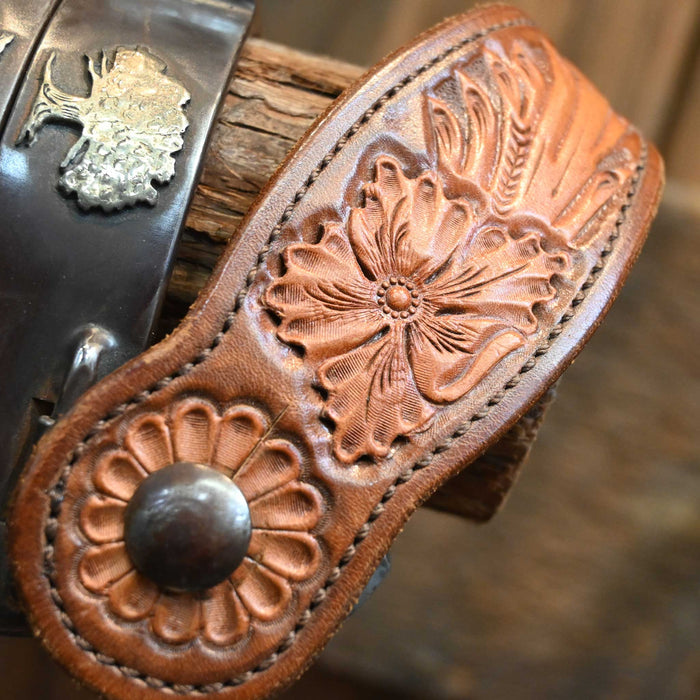 Campbell 14pt. Spurs w/Straps
