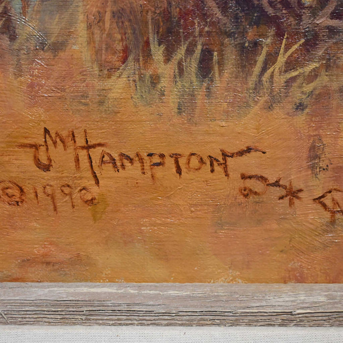 1990 "The Rustlers Lookout" by John Hampton 1918-2000 Collectibles Wayne Baize
