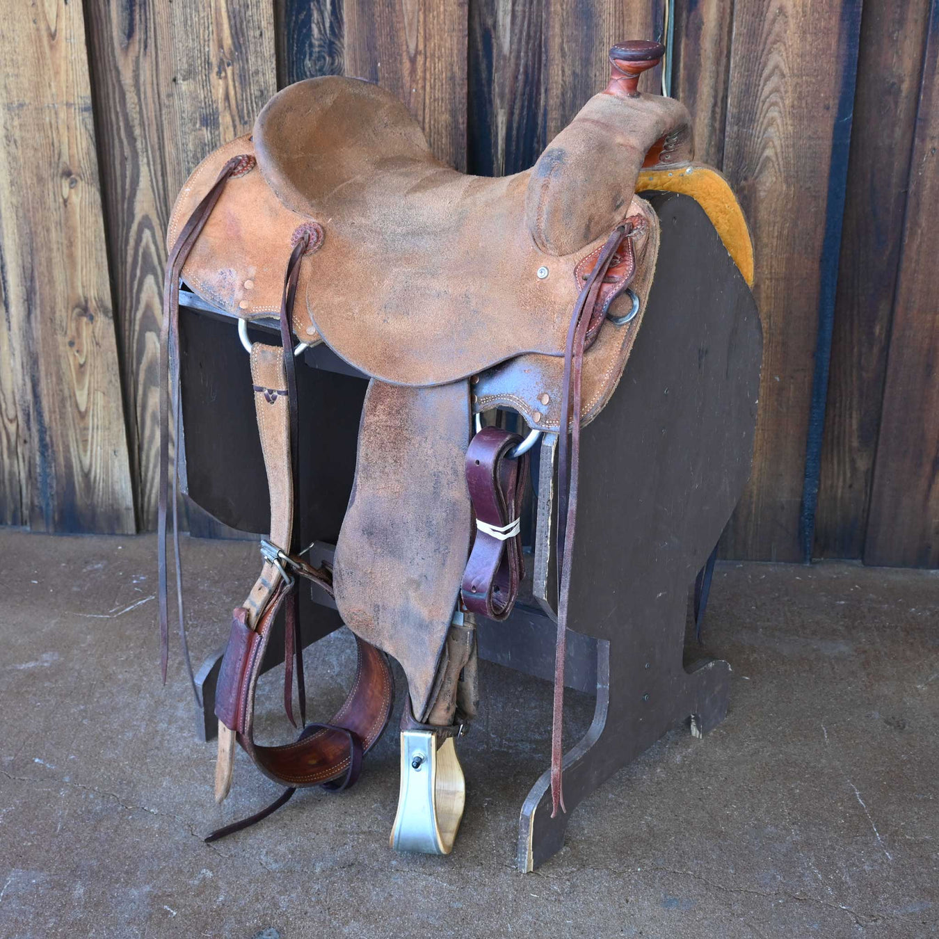 16" USED TESKEY'S STRIP DOWN RANCH SADDLE Saddles - Used Teskey's Saddlery
