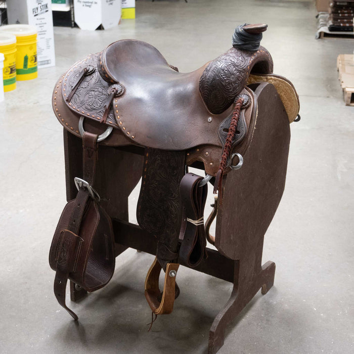 15.5" USED JEFF SMITH COWBOY SADDLE