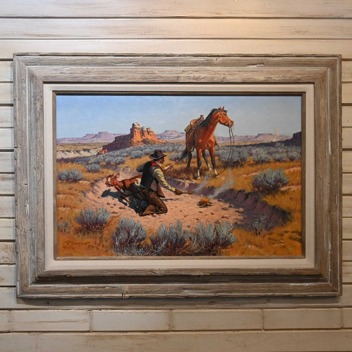 1990 "The Rustlers Lookout" by John Hampton 1918-2000 Collectibles Wayne Baize