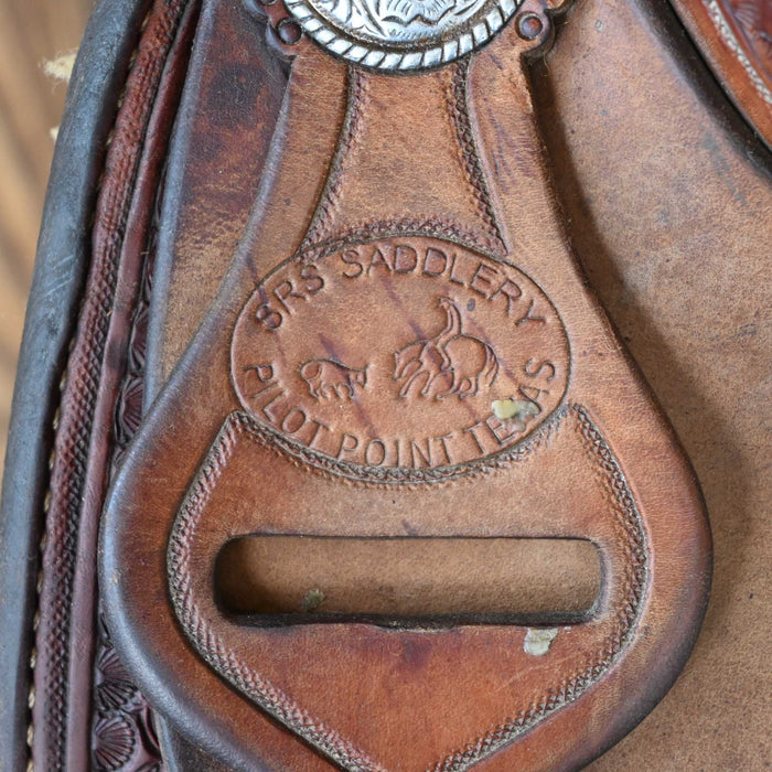 15" USED SRS TEAM ROPING SADDLE