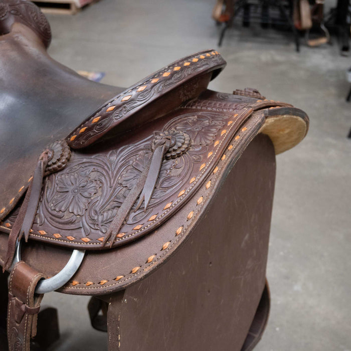 15.5" USED JEFF SMITH COWBOY SADDLE