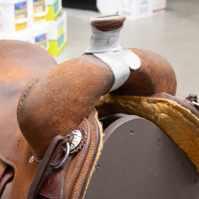15.5" JEFF SMITH COWBOY SADDLE Saddles - Used Jeff Smith