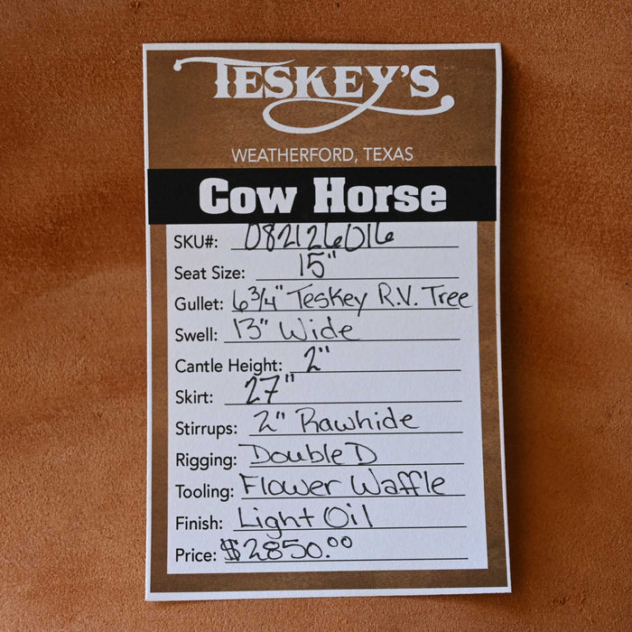 15" TESKEY'S RANCH VERSATILITY SADDLE