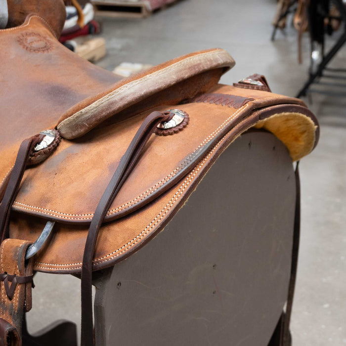 15.5" JEFF SMITH COWBOY SADDLE Saddles - Used Jeff Smith