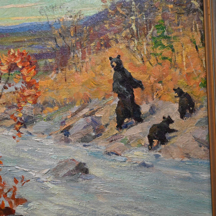 "Daniel Boone Bear Hunting" by Frank Hoffman (1888-1958)