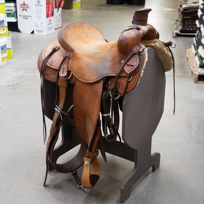 16" USED EARL TWIST POST HORN SADDLE