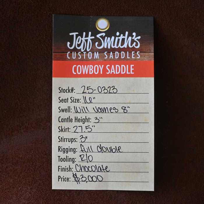 16" JEFF SMITH COWBOY SADDLE Saddles - New Jeff Smith