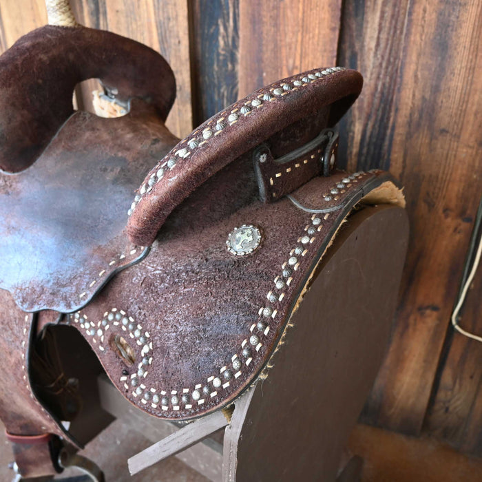14" USED CIRCLE Y MARTHA JOSEY BARREL SADDLE